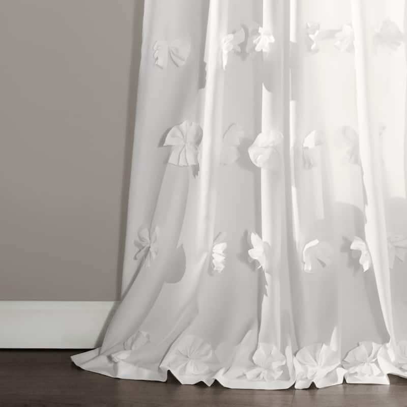 Silver Orchid Turpin Single Window Curtain Panel