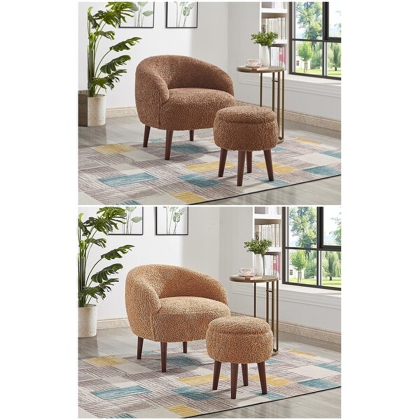 Plush barrel chair store