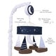 preview thumbnail 3 of 5, Lambs & Ivy Little Skipper Sailboat & Moon Musical Baby Crib Mobile Soother Toy