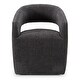 preview thumbnail 3 of 7, Modrest Angie Modern Dark Grey Fabric Accent Chair