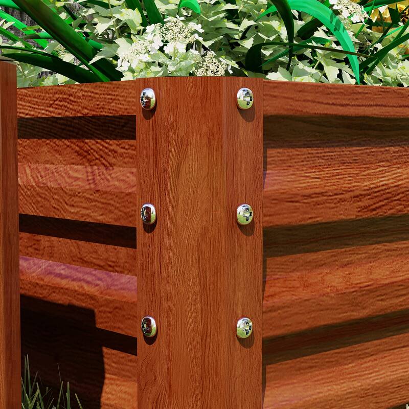 Outsunny Galvanized Raised Garden Bed, 4' x 2' x 1' Metal Planter Box, for Growing Vegetables, Flowers, Herbs, Succulents