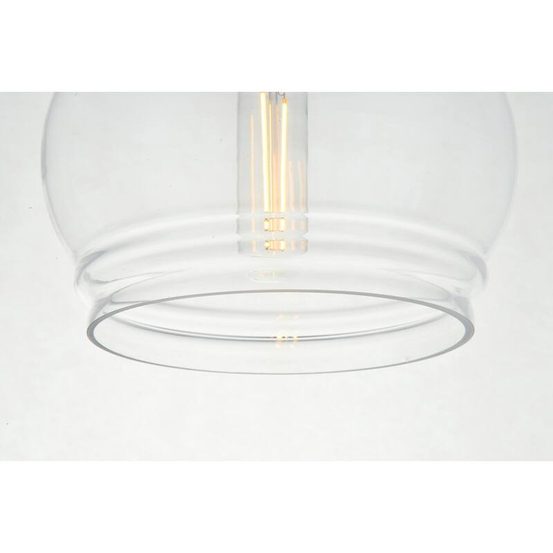 1-Light Pendant with 8 inch Clear Glass