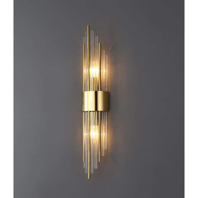 2-light wall light gold vanity light stainless steel bathroom light