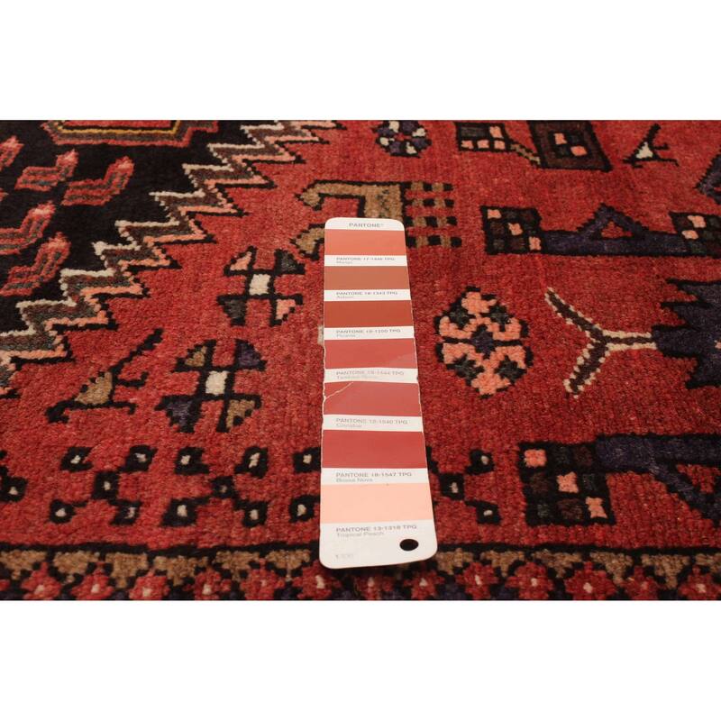 ECARPETGALLERY Hand-knotted Andelz Red Wool Rug - 4'3 x 7'7