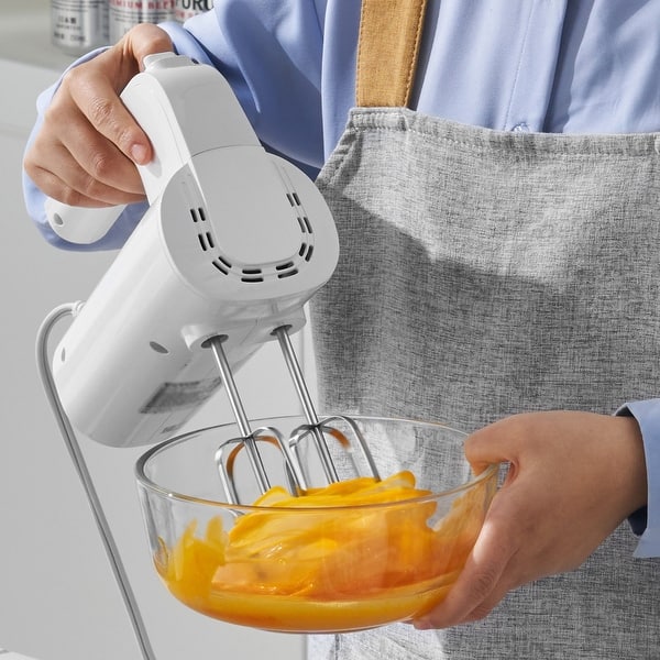 5-Speed 200W Portable Digital Electric Hand Mixer with Turbo Boost ...