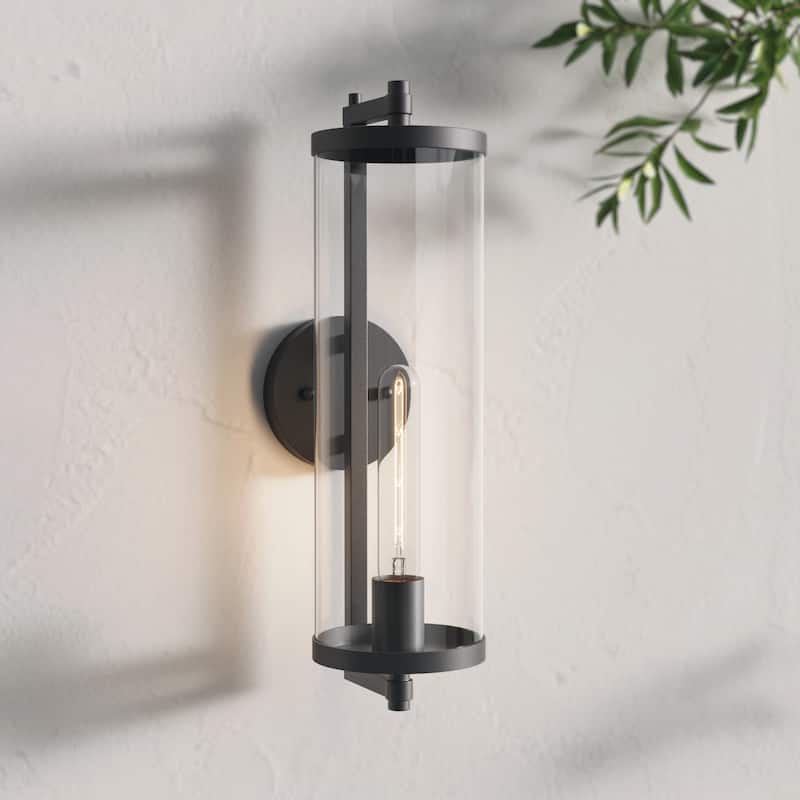 Millennium Lighting Beckham 1 Light Outdoor Wall Sconce in Textured Black - 18  Inch
