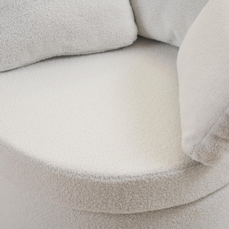 Multifunctional Teddy Fabric Chair for Living Room