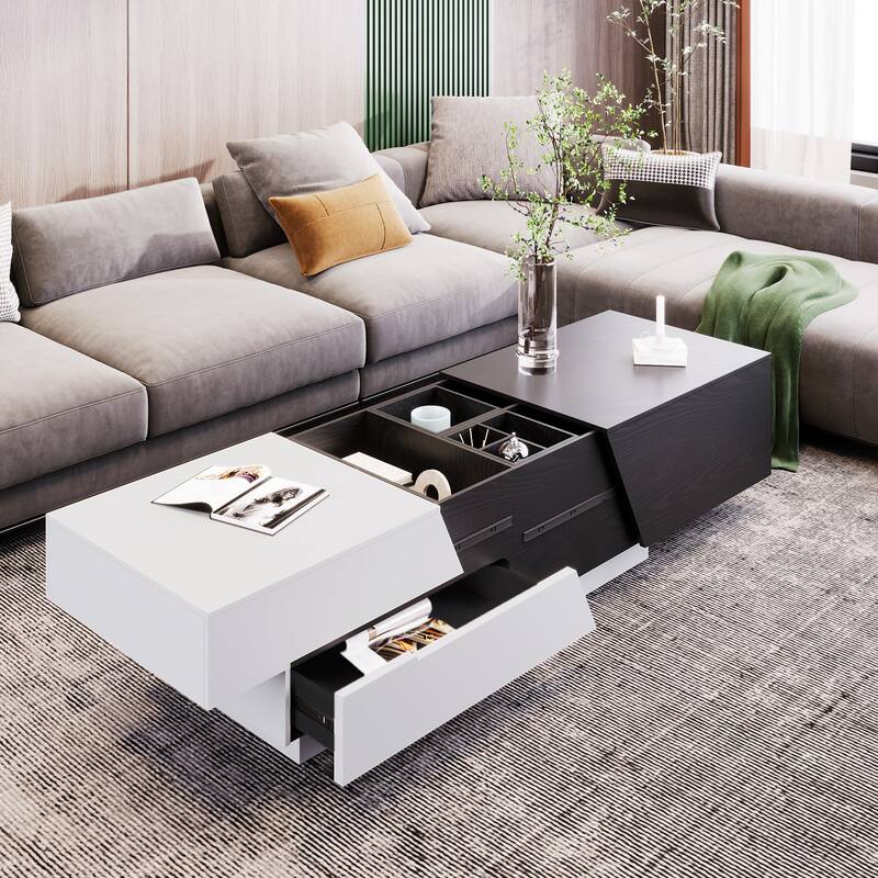 Extendable Sliding Top Coffee Table