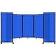 preview thumbnail 29 of 129, Room Divider 360 Folding Portable Partition - Polycarbonate Blue Poly - 6' H x 14' W