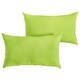preview thumbnail 7 of 14, Charisma Outdoor Green Pillow Made with Sunbrella (Set of 2)