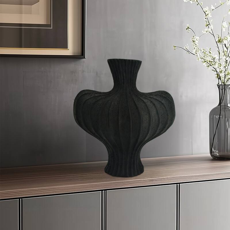 Nordic Boho Flower Vase Heart Shape, Dried Flower Table Centerpiece