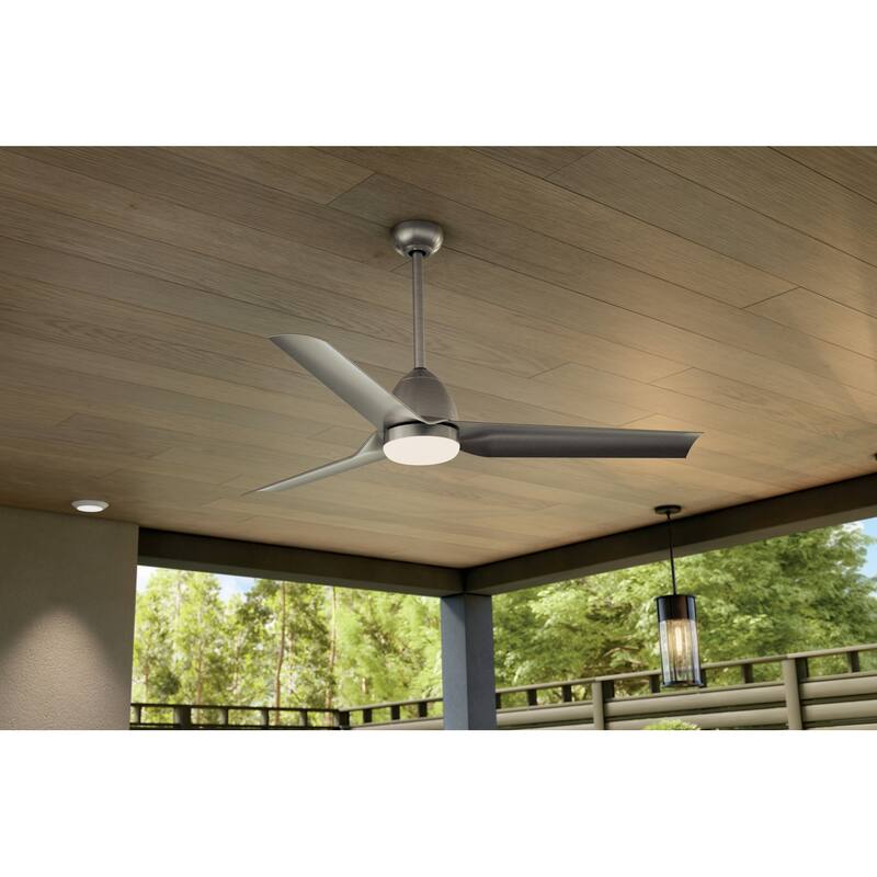 Kichler Lighting Fit 54 in. Integrated LED Outdoor Downrod Mount Ceiling Fan