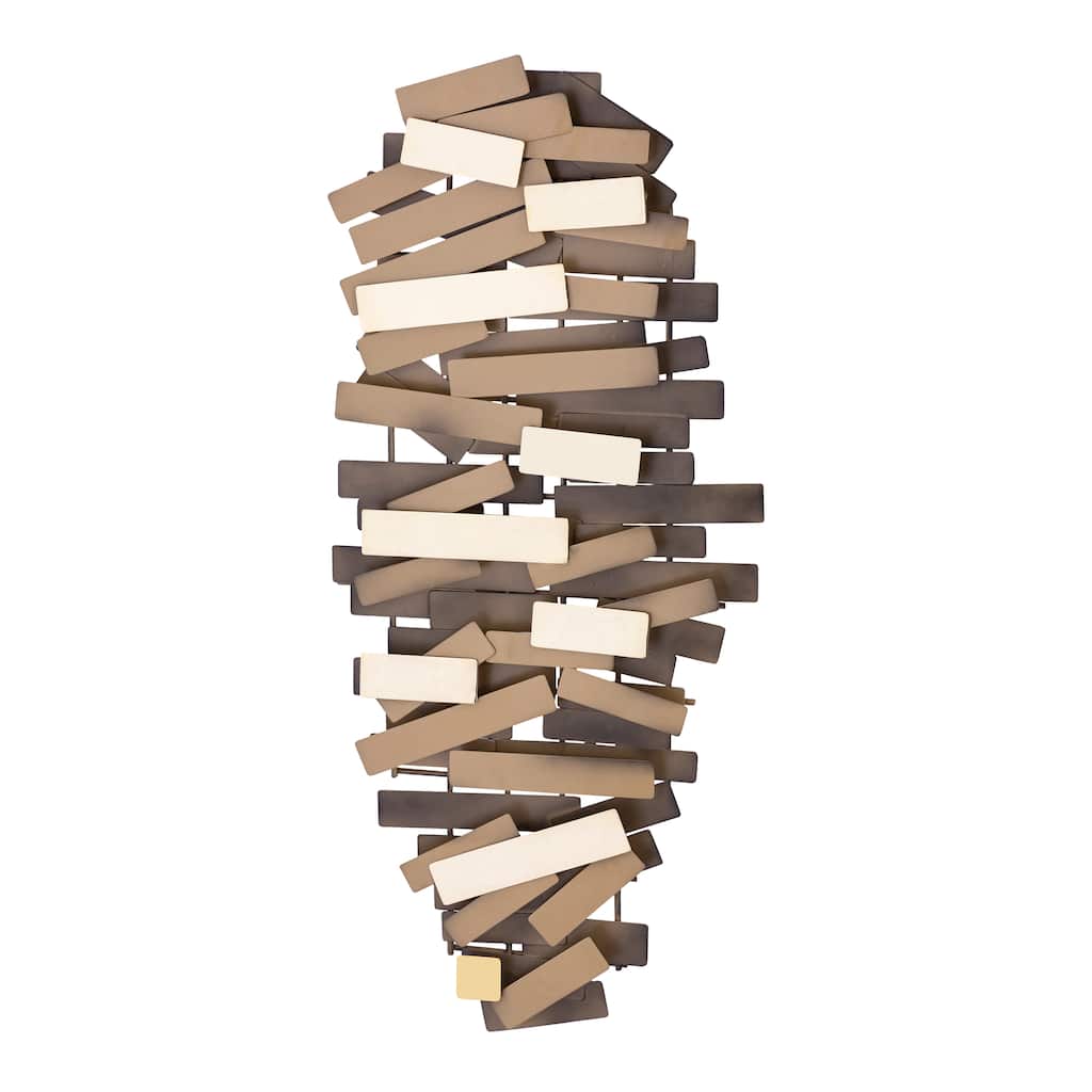 Elk Home Bond Antique Brass Metal 16.5 Inch Wide Wall Art