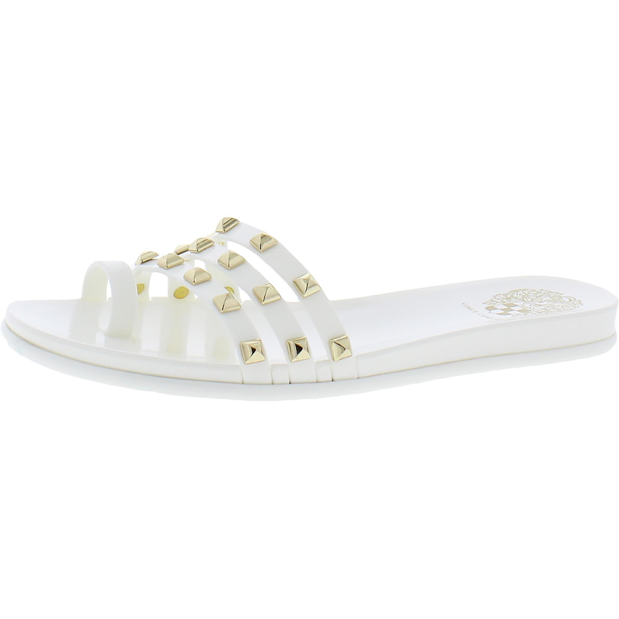 vince camuto studded jelly sandals