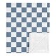 preview thumbnail 1 of 3, Sweet Jojo Designs Blue Gingham Checkered Plaid Boy Baby Receiving Security Swaddle Blanket -Vintage Classic Checkerboard, Retro