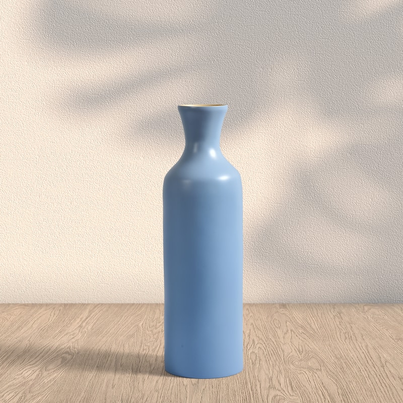 Bali Bamboo Vase - Blue - 16 inch