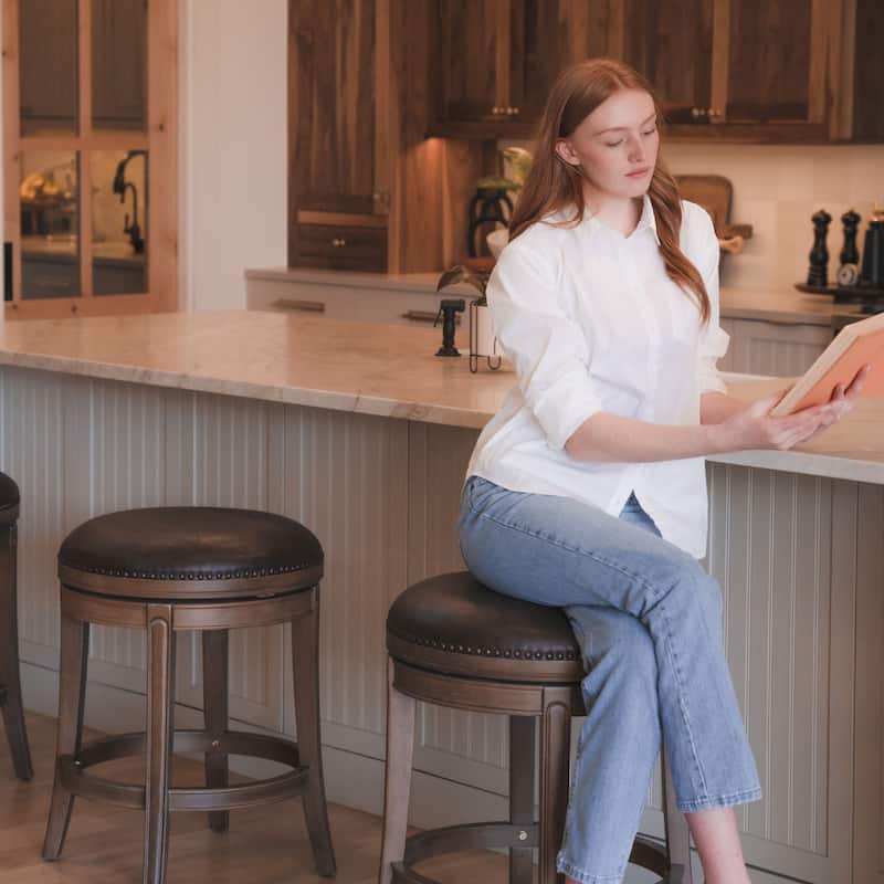 Maven Lane 26" Alexander Backless Counter Height Kitchen Stool