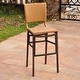 preview thumbnail 5 of 4, International Caravan Resin Wicker Bar-height Barstool (Set of 2)