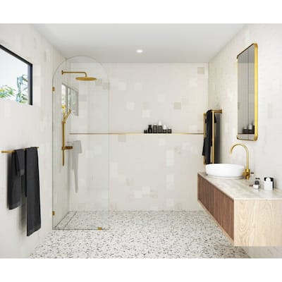 Glass Warehouse ARC-SF-28 Venus 86-3/4" High x 28" Wide Shower Screen