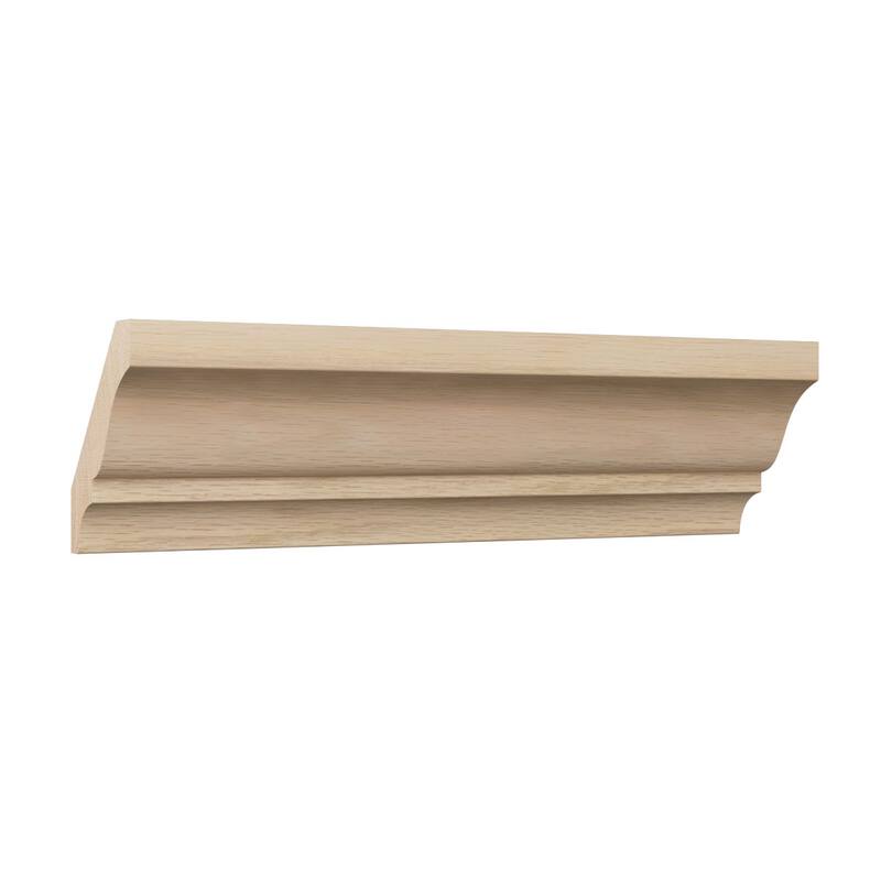 WM52: 2-1/4-in H x 1-2/3-in P x 2-3/4-in F x 96-in L Americraft Solid Hardwood Stain Grade Crown Moulding