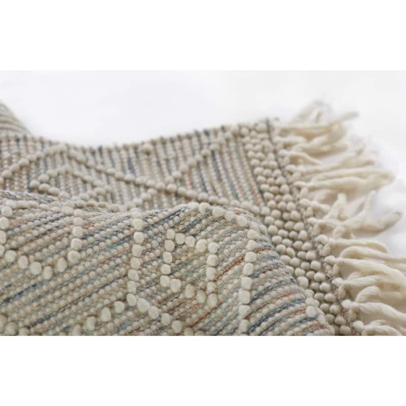 Momeni Boulder Hand Woven Wool and Cotton Geometric Area Rug