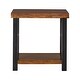 preview thumbnail 11 of 15, Banyan Live Edge Wood and Metal Accent Tables by iNSPIRE Q Artisan