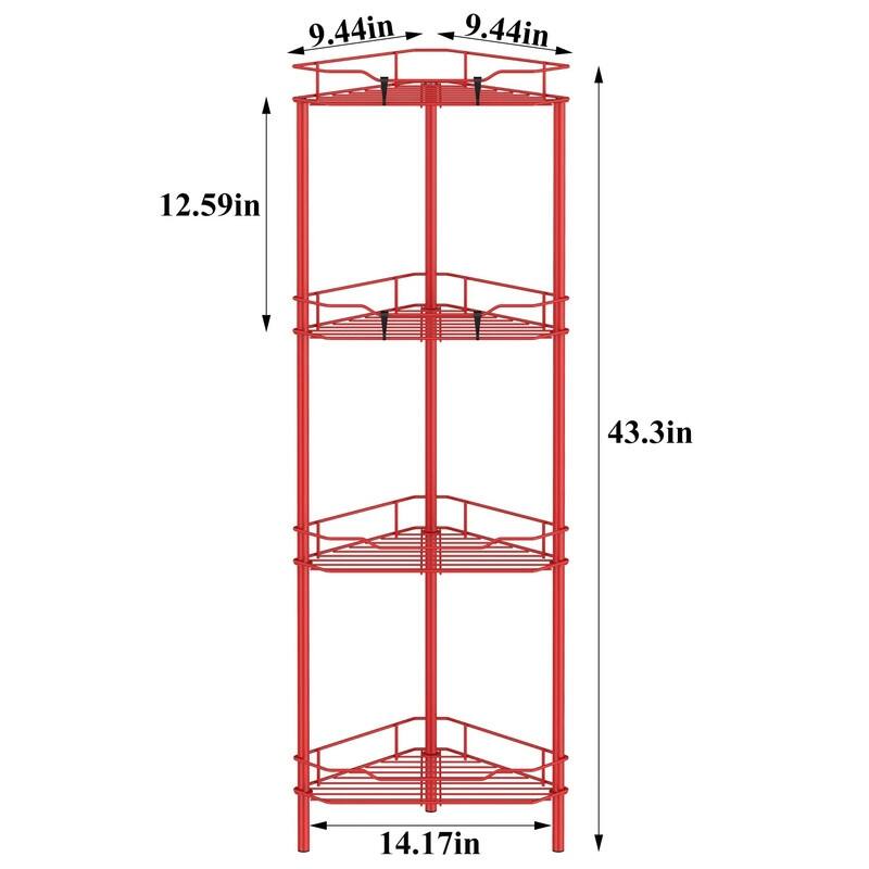 Shelves Stand Rack - 14.17 x 14.17x 43.3 inches