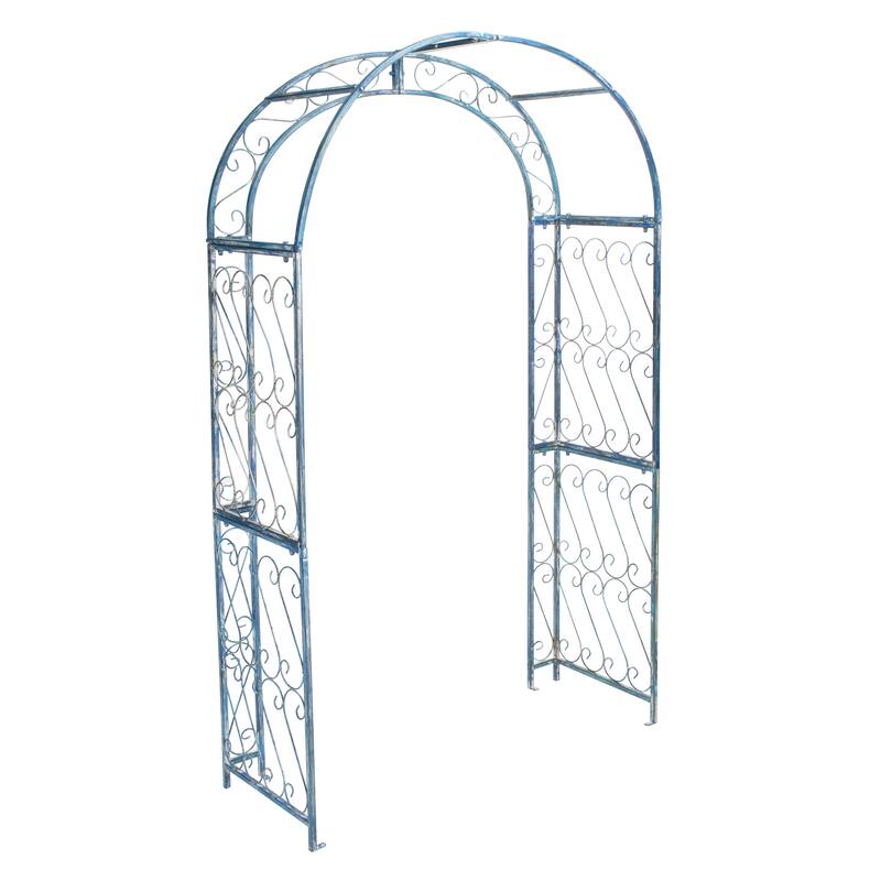 SAFAVIEH Outdoor Isabela Victorian Scroll Iron Arch