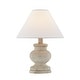 preview thumbnail 3 of 2, Amos 12" Mini Lamp with Linen Shade, Beige (Set of 2)