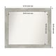 preview thumbnail 81 of 119, Dove Greywash Framed Non-Beveled Custom Wall Mirror, Bathroom Vanity Mirror Outer Size: 42 x 36