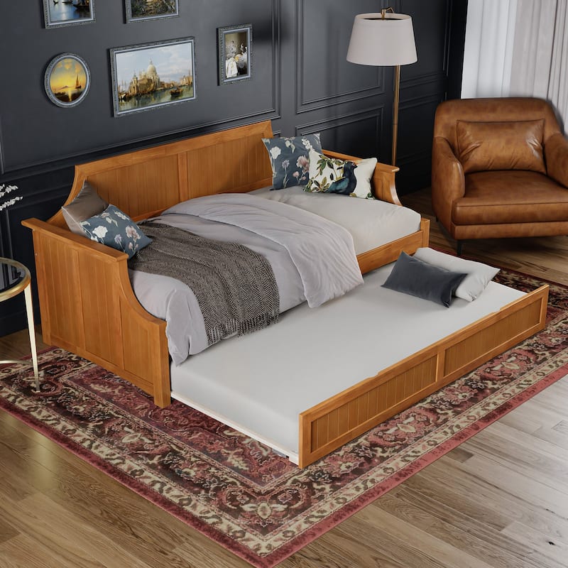 Cambridge Twin Wood Daybed with Twin Size Trundle