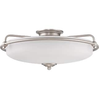 Griffin 4-Light Flush Mount in Antique Nickel