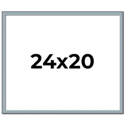 24x20 Frame Rustic Sky Blue Solid Wood Picture Frame | 0.75 Inch