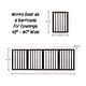 preview thumbnail 11 of 11, 4-Panel Modern Indoor Foldable Dog Gate - 73x24-Inch MDF Freestanding Pet Fence