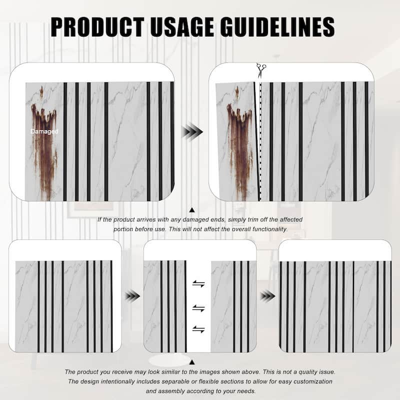 23.6" x 23.6" Wood Slat Acoustic Wall Panels for Ceiling and Wall Decor, 8-Pack (31 sq ft)