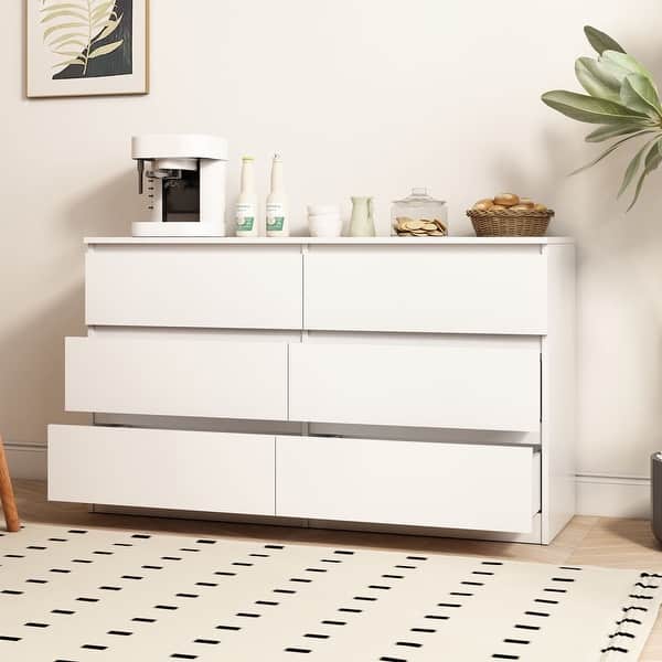bra to wear with backless dress Stapleton Six Drawer Dresser, White – FCHF CITY main image 1