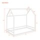 preview thumbnail 11 of 9, Twin Size House Bed with Playhouse Design, Sturdy Pine Wood Frame for Kids' Comfort and Fun