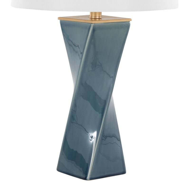 Porch & Den Sauda Square 27" Ceramic Table Lamp