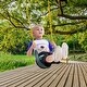 preview thumbnail 10 of 9, 2 Pack Green Kids Outdoor Swing with EVA Seat with Heavy Duty Chains Safe for Playgrounds and Backyard - 25.98 x 5.51 x 0.47 in