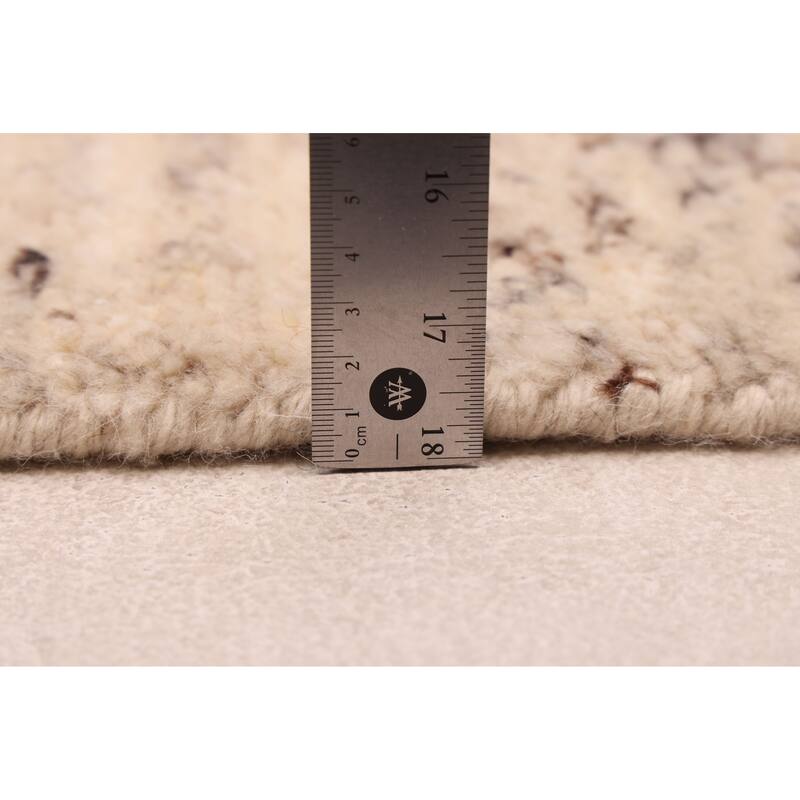 ECARPETGALLERY Hand-knotted Looma Ivory Wool Rug - 8'0 x 9'11