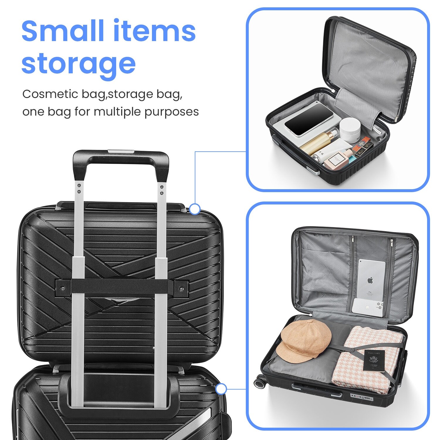 Luggage Sets 4 Piece(14/20/24/28), Expandable Suitcase with
