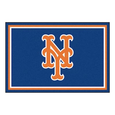 MLB - New York Mets 5ft. x 8 ft. Plush Area Rug - 5' x 8'/Surplus - 5' x 8'/Surplus