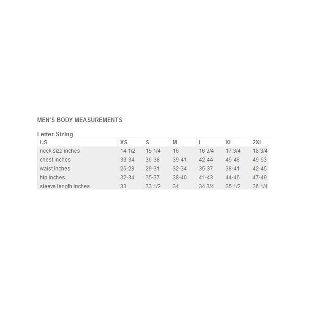 the north face t shirt size chart