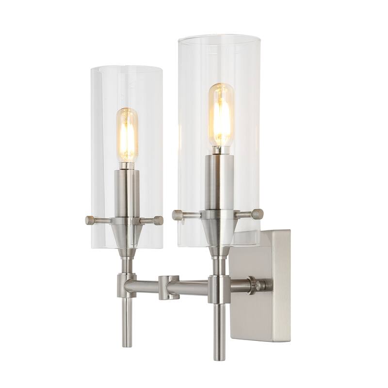 Jayce Bohemian Farmhouse Iron/Glass LED Vanity by JONATHAN Y