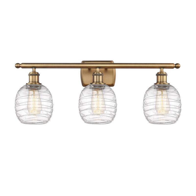 Innovations Lighting Belfast 3 Light 26" Bath Vanity Light - Brushed Brass