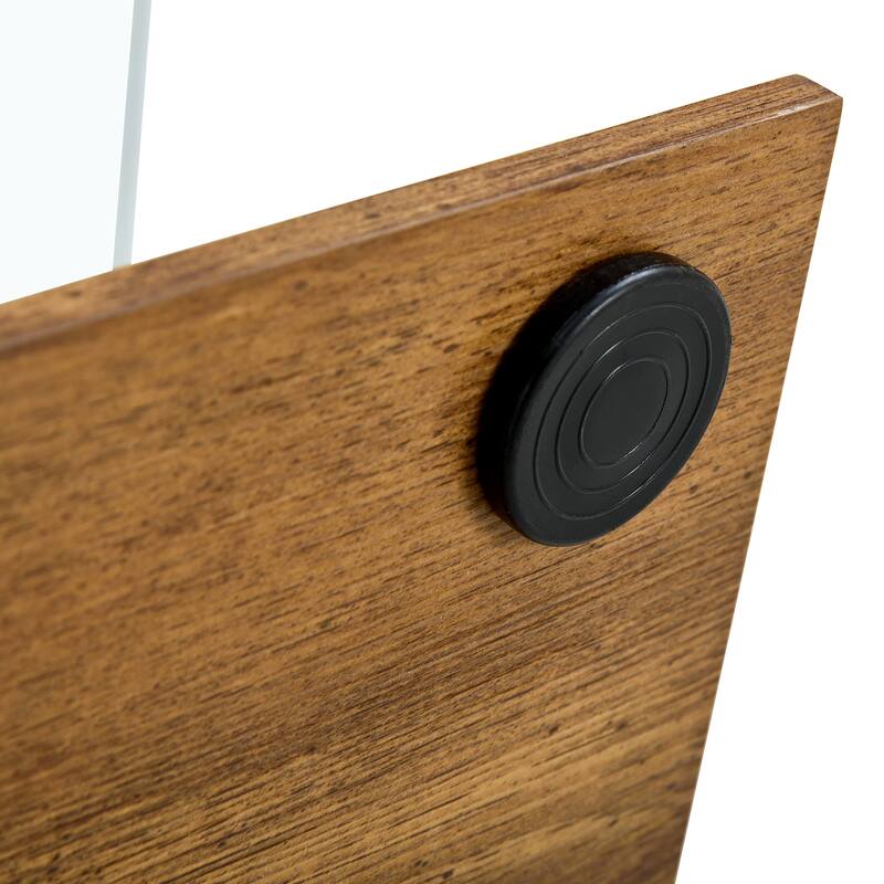 Modern minimalist transparent tempered glass coffee table - Transparent