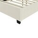preview thumbnail 11 of 31, Full/Queen Size Upholstered Platform Bed with Shelved Headboard