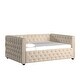 preview thumbnail 22 of 38, Knightsbridge Queen Tufted Chesterfield Daybed by iNSPIRE Q Artisan