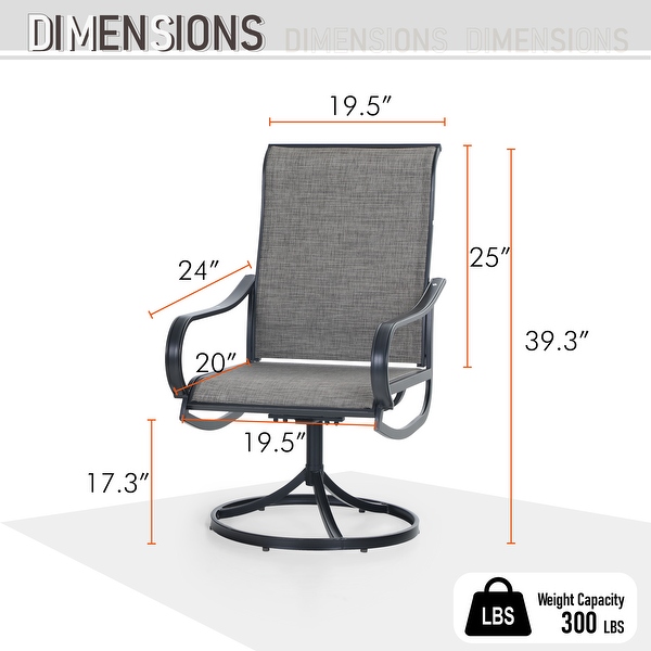Patio chairs that deals hold 300 lbs