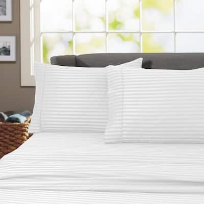Porch & Den Jericho Stripe 600TC Egyptian Cotton Bed Sheet Set